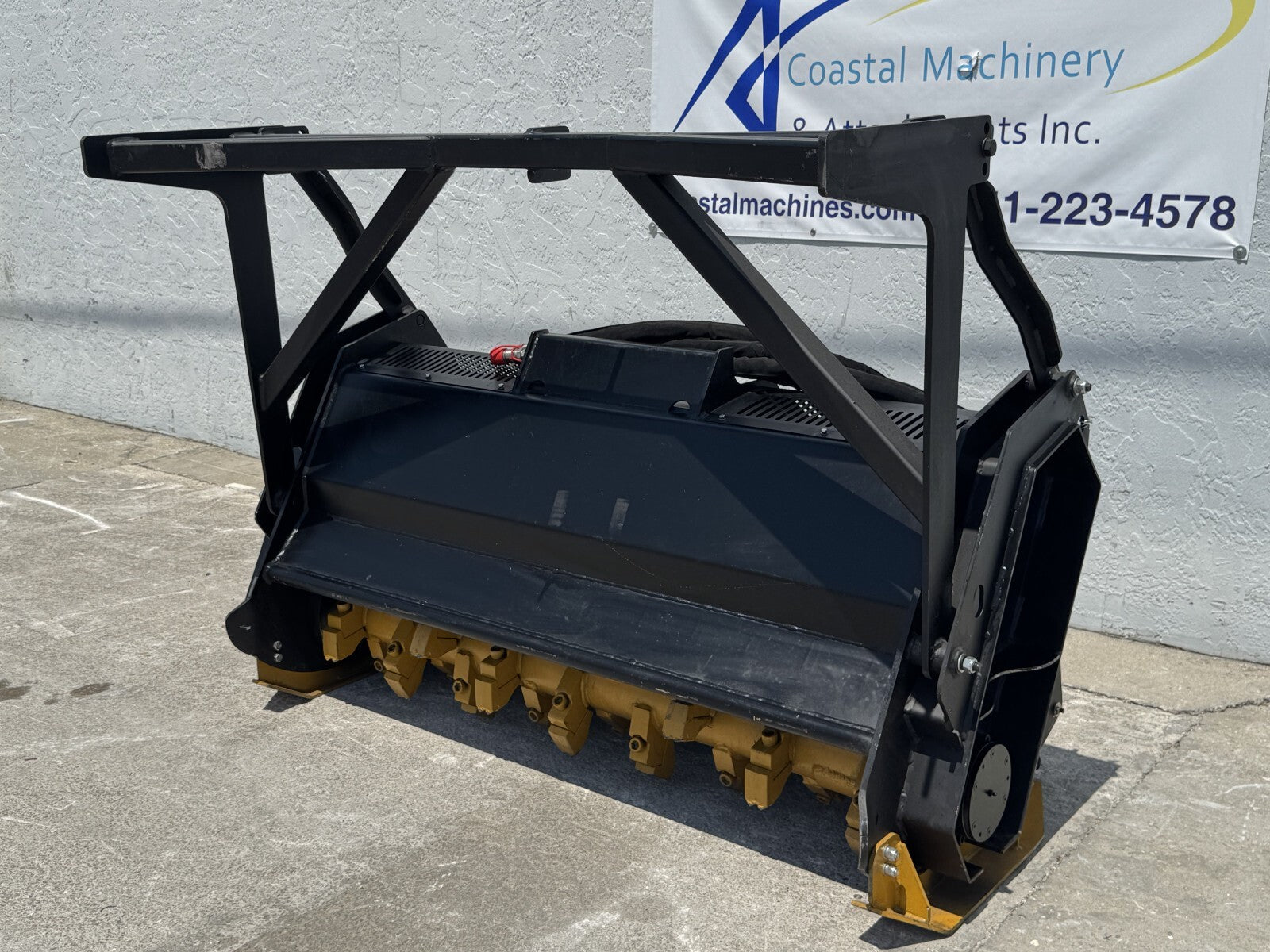 Skid Steer Forestry Drum Mulcher Cutter Attachment HEAVY DUTY 48 Solid Carbide