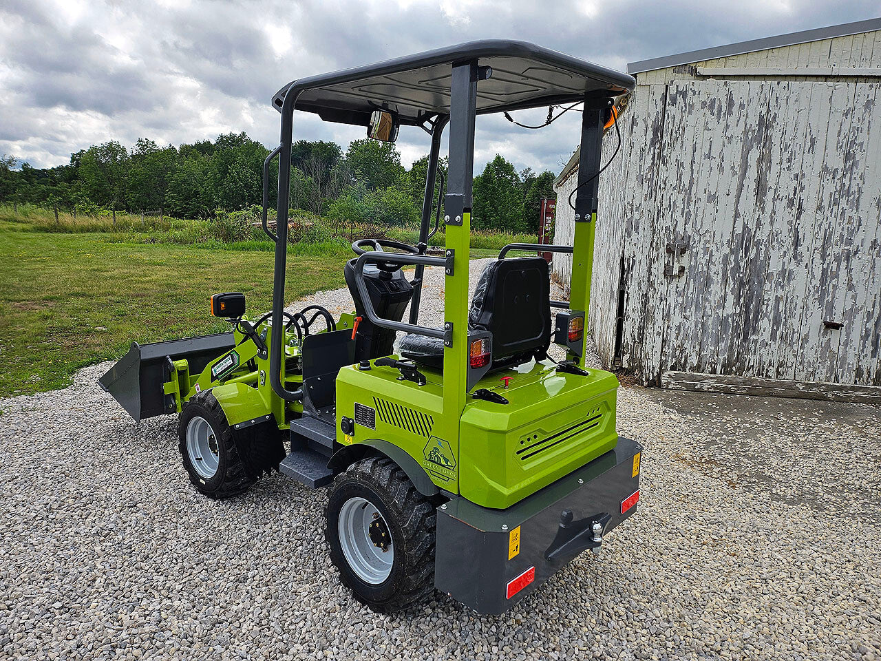 2025 Greenforce Machines EV880L Electric Wheel Loader Bobcat Skid Steer 880Lbs