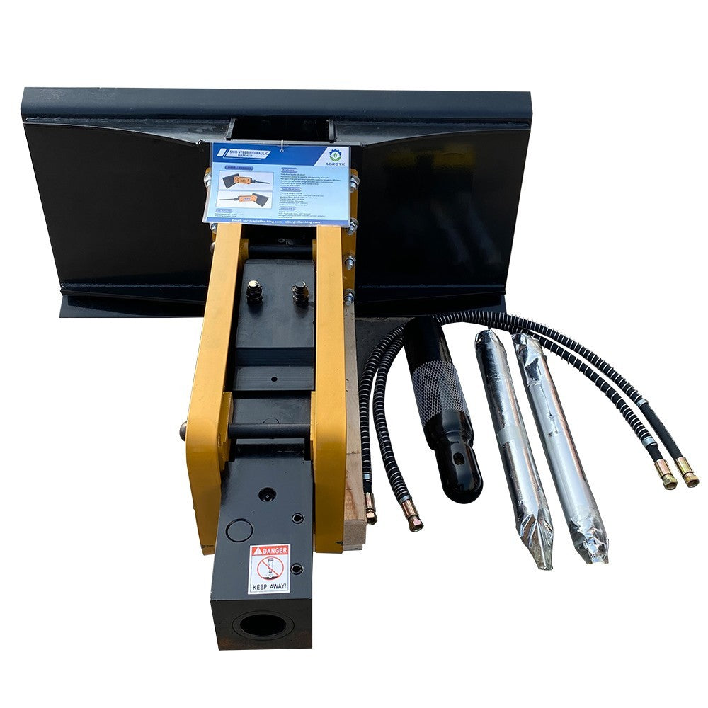 Skid Steer 750 Hydraulic Hammer Concrete Breaker Drilling Tools 3" Chisel Diam