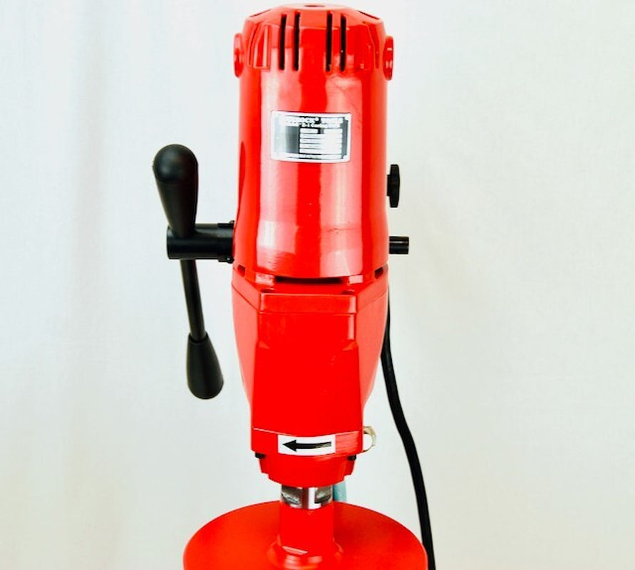 BLUEROCK 8Z1RB Concrete Core Drill with Rolling Base Stand + 1" - 8" Wet Bit Set
