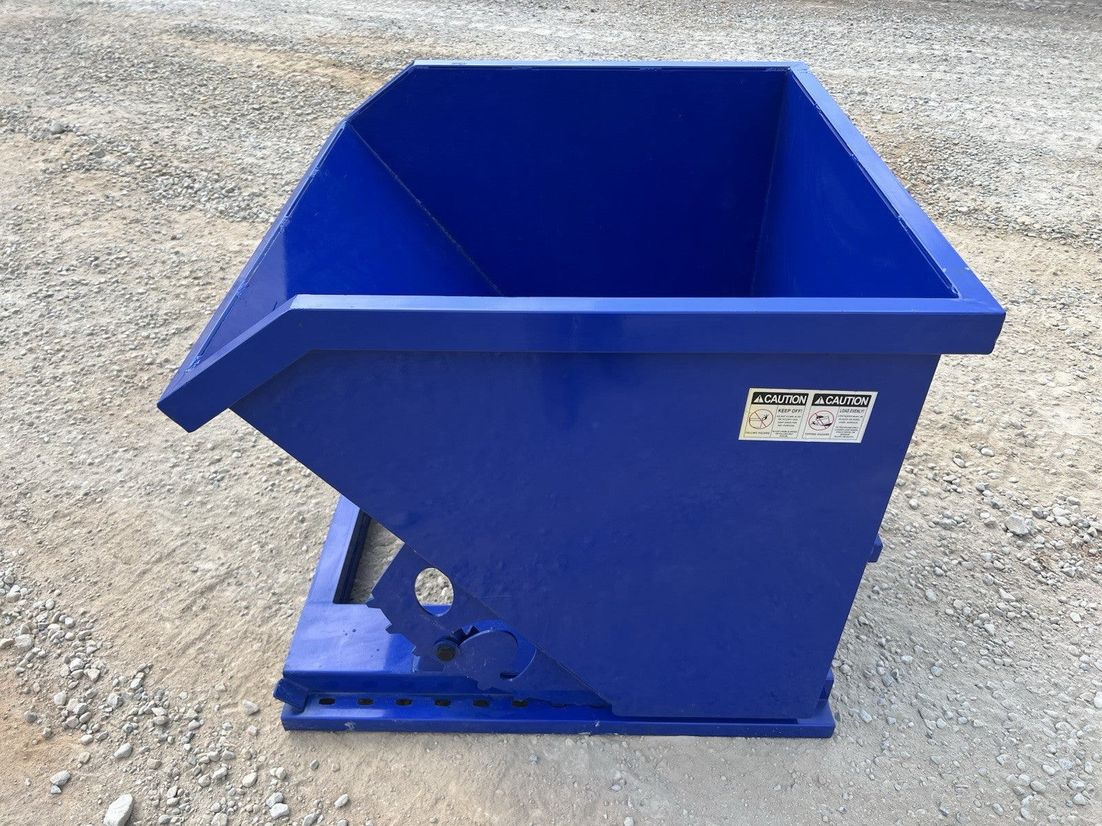 1 Cubic Yard Self Dumping Trash Hopper Fits Fork Lift Pallet Forks Free Shipping