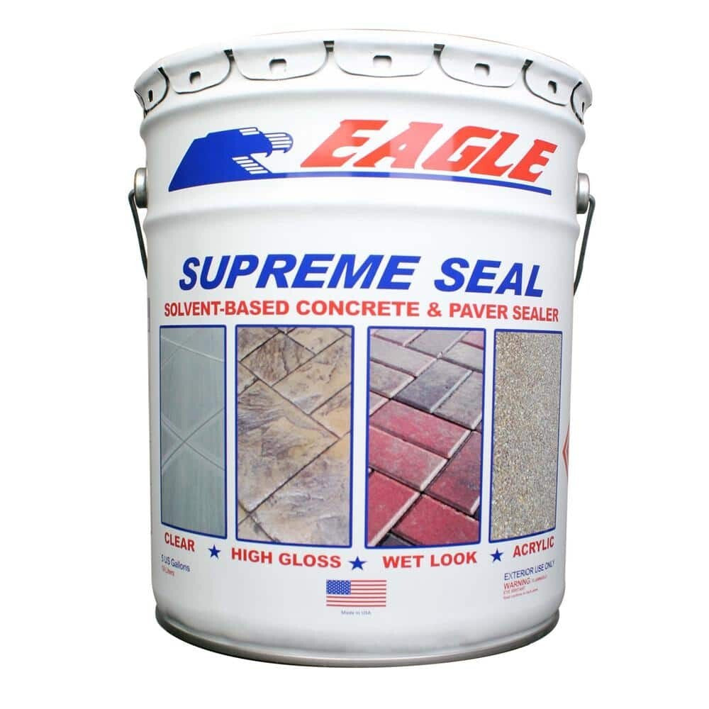 NEW 5 Gal. Supreme Seal Clear High Gloss Solvent-Based Acrylic Concrete Sealer