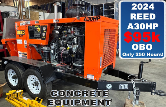 REED A30HP Demo Concrete Pump 2024 / 250 Hours! Schwing Putzmeister Type