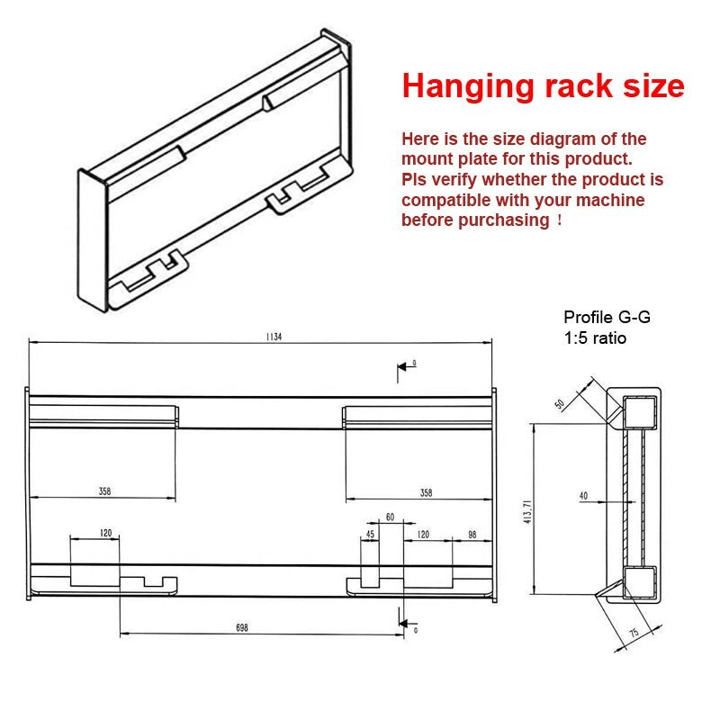 Landhonor 96'' Skid Steer Grader Attachment Grading Hydraulic Blade Quick Attach