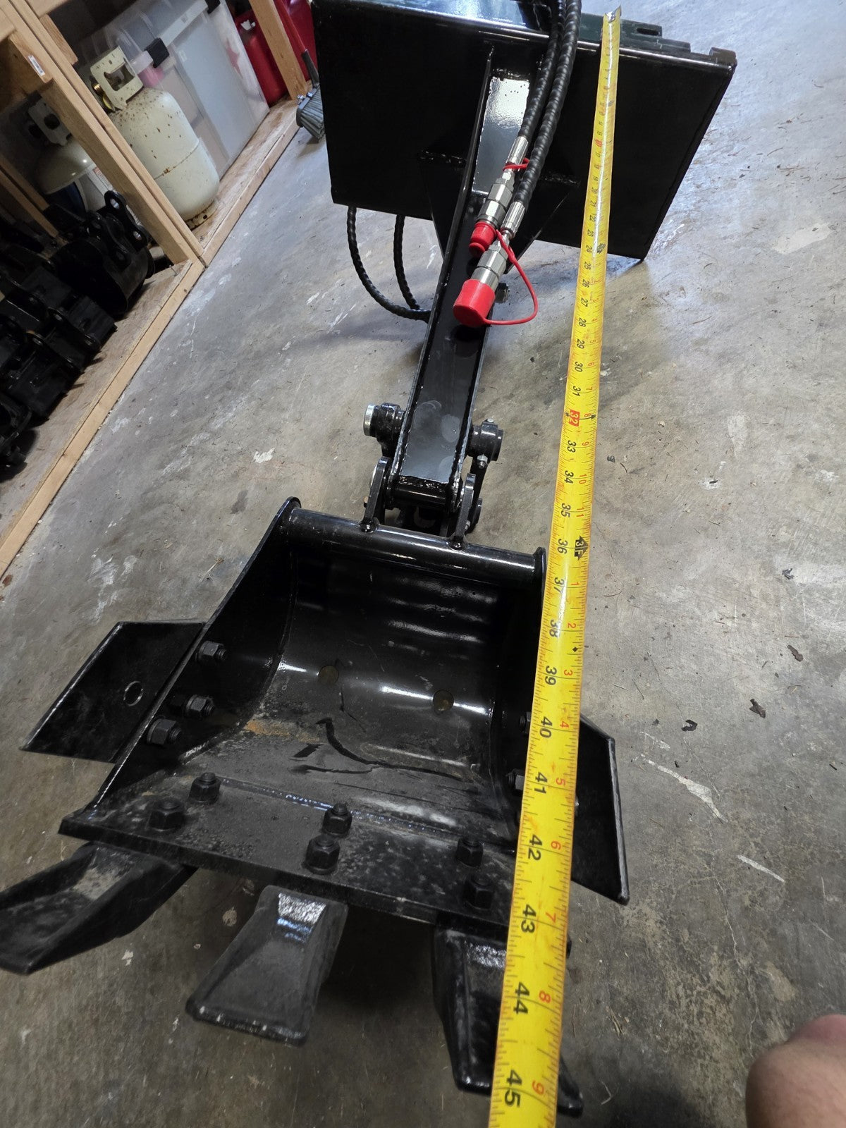 BRAND NEW Backhoe Arm Digging Hydraulic Mini Skid Steer Attachment 12" Bucket