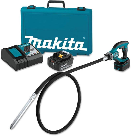 Makita XRV02T 18V LXT® Lithium-Ion Cordless 8' Concrete Vibrator Kit (5.0Ah)