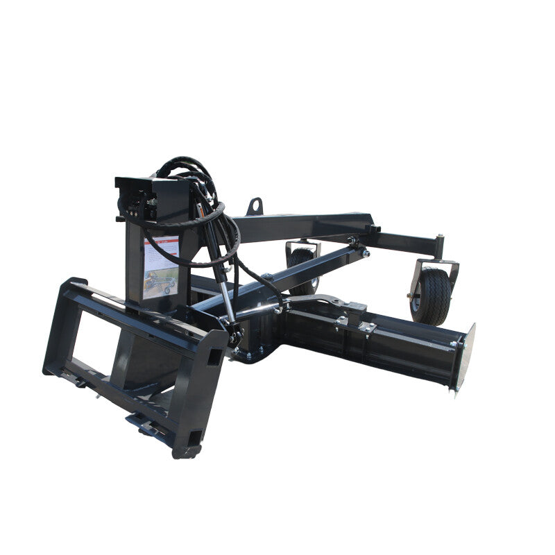 Landhonor 96'' Skid Steer Grader Attachment Grading Hydraulic Blade Quick Attach