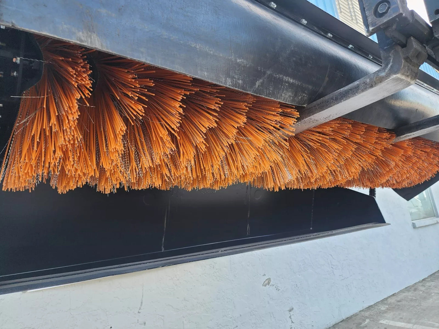 CMA Skid Steer Box Broom Sweeper 72" HD Attachment Broom Bucket Poly Wire Brush