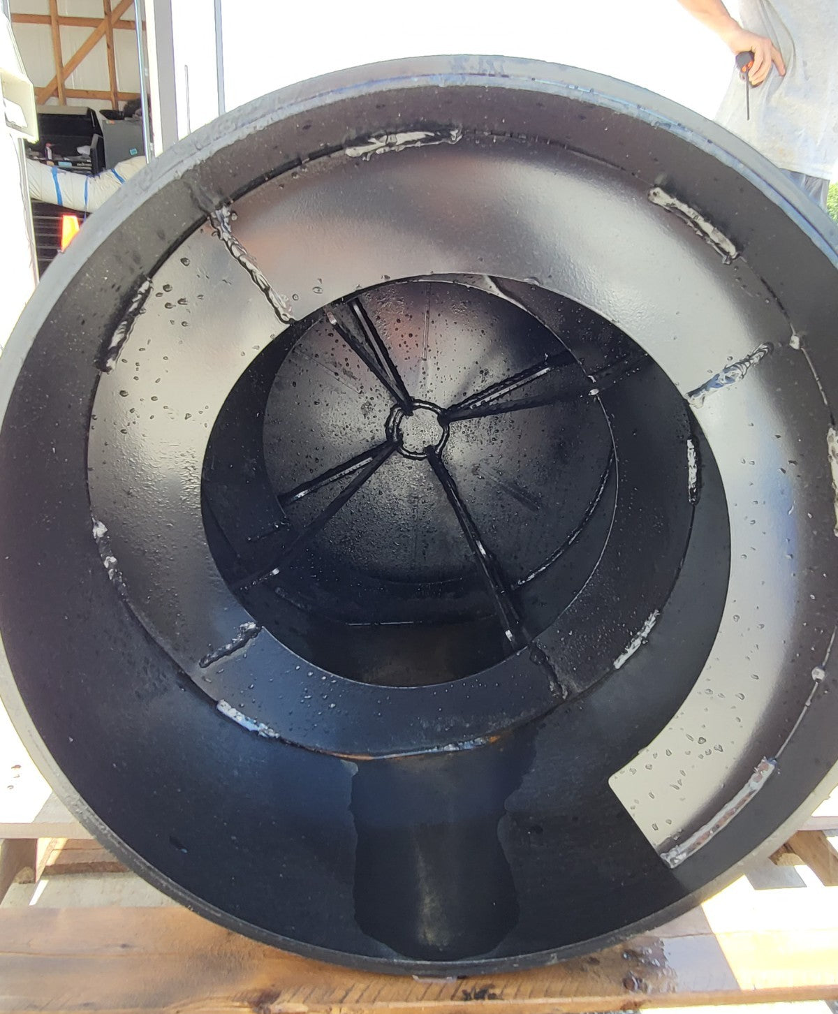 GIYI Mini Skid Steer Hydraulic Cement Concrete Mixer Attachment
