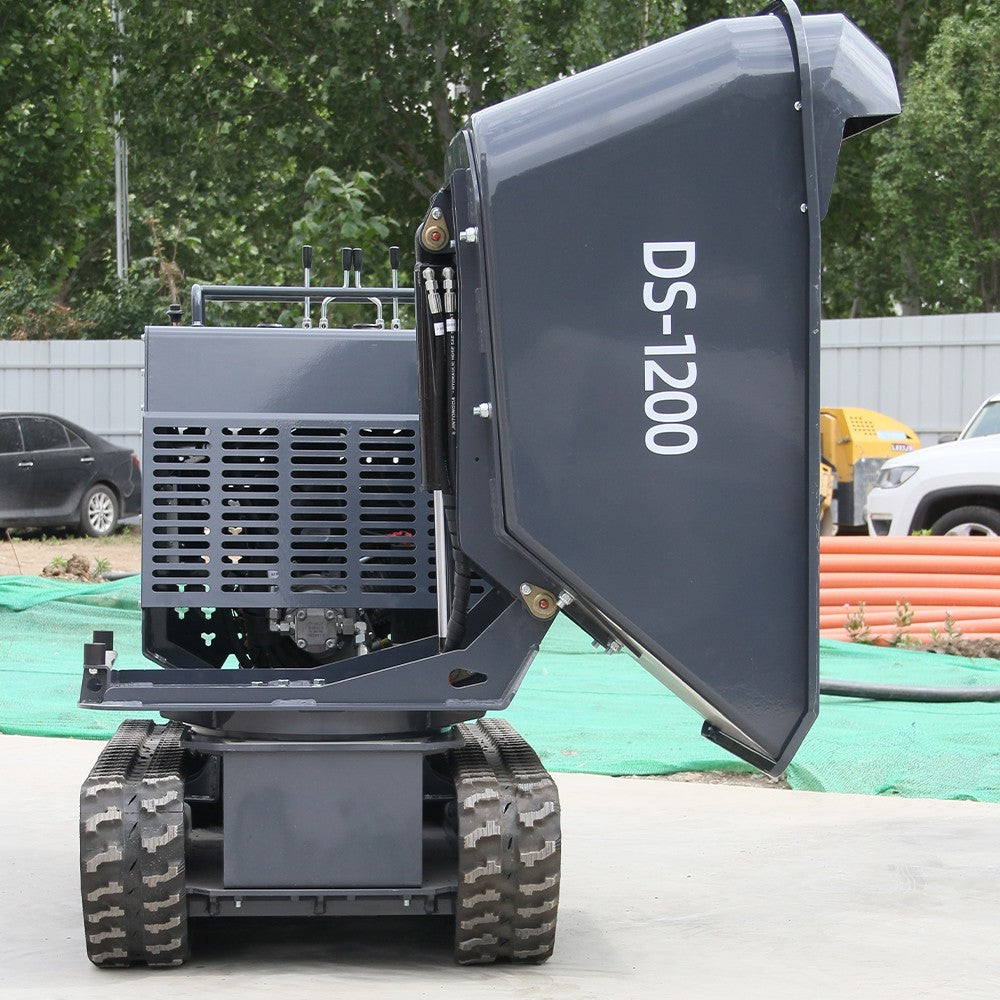 Free Ship 13.5HP BS Crawler Mini Concrete Dump Truck Gasoline Orchard Concrete