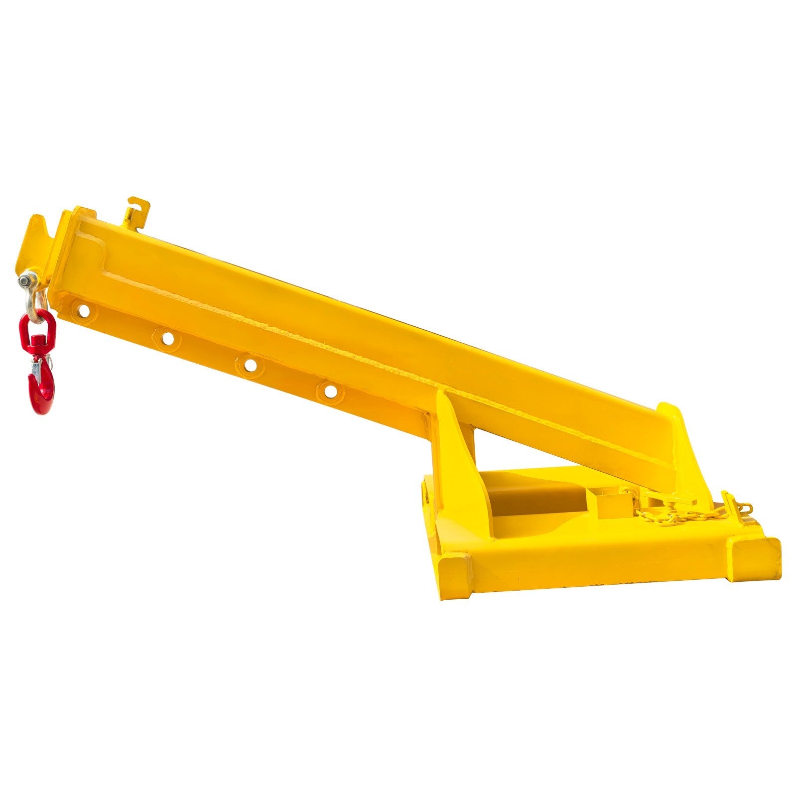 4T Adjustable Hoist Forklift Jib Boom Crane 8800Lbs Mobile Forklift Crane Equip