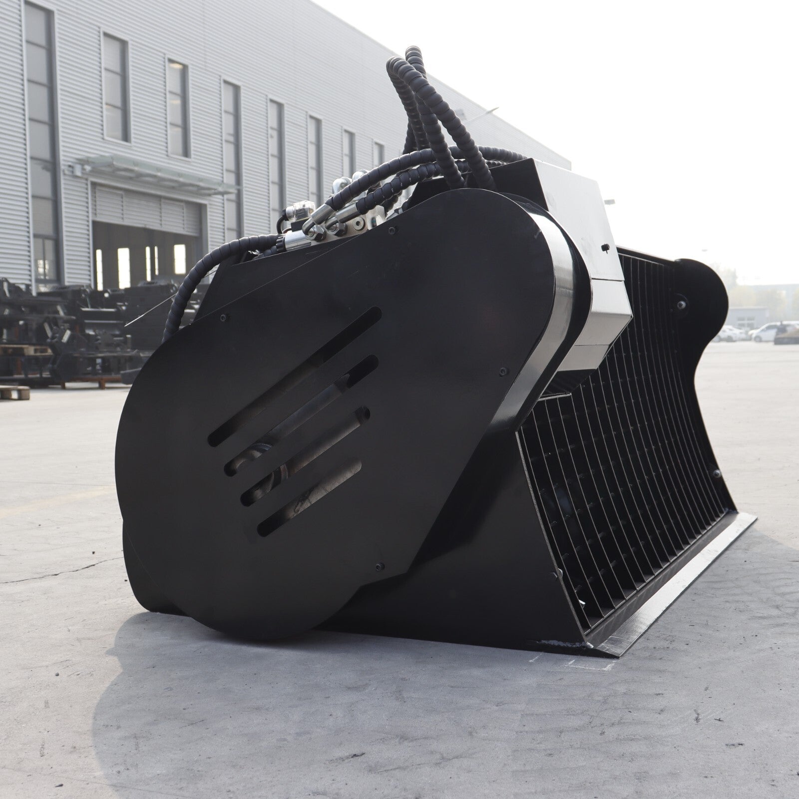 Heavy Duty Attachment 48 Inch Concrete Mixer Match Bobcat Skid Steer Loader