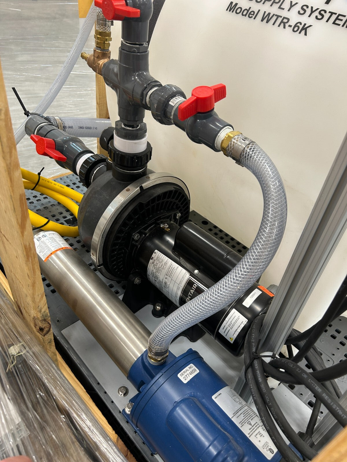 IP6K Water Ingress Spray Test WTR-6K ED&D Palletized Tank Electronic Validation
