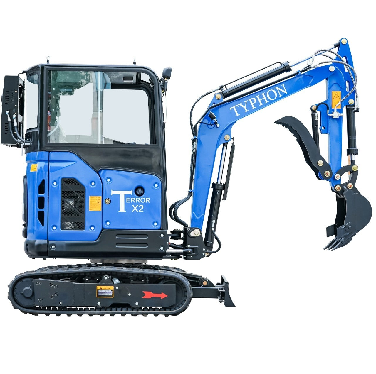 6,000 Lbs Mini Excavator Trench Digger Cabin EPA Diesel Kubota V1505 Engine