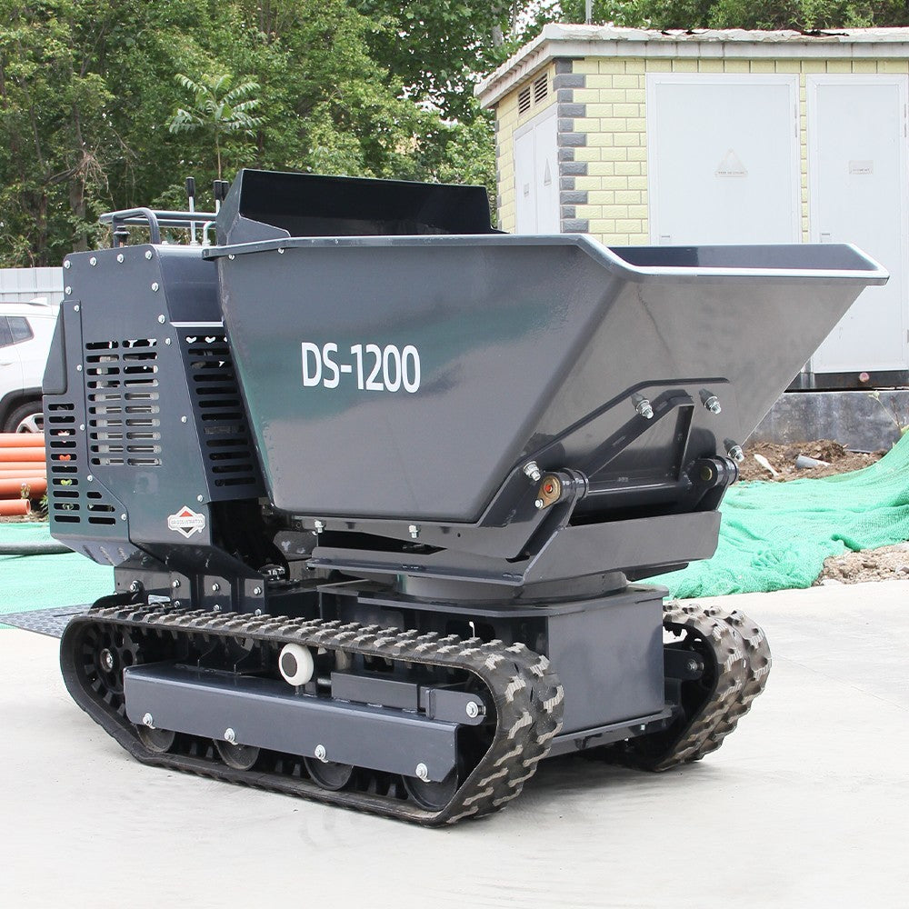 Free Ship 13.5HP BS Crawler Mini Concrete Dump Truck Gasoline Orchard Concrete