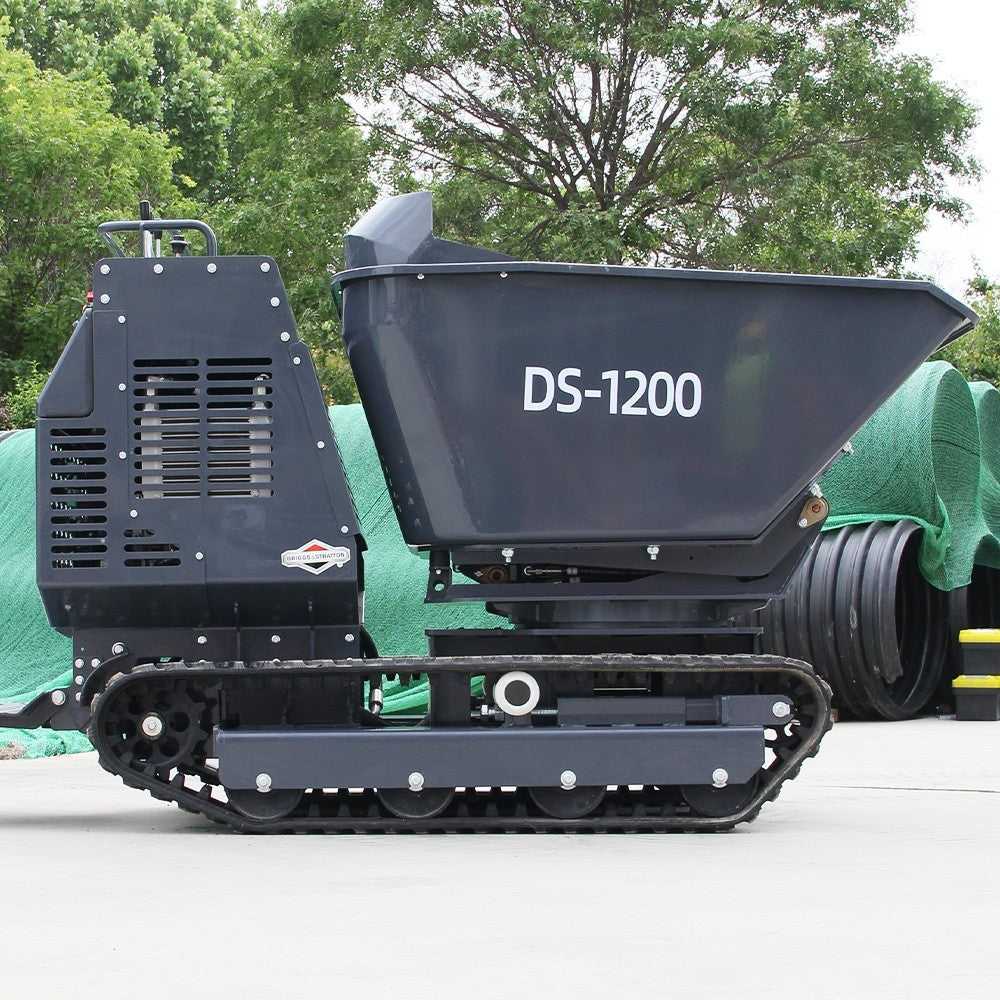 Free Ship 13.5HP BS Crawler Mini Concrete Dump Truck Gasoline Orchard Concrete