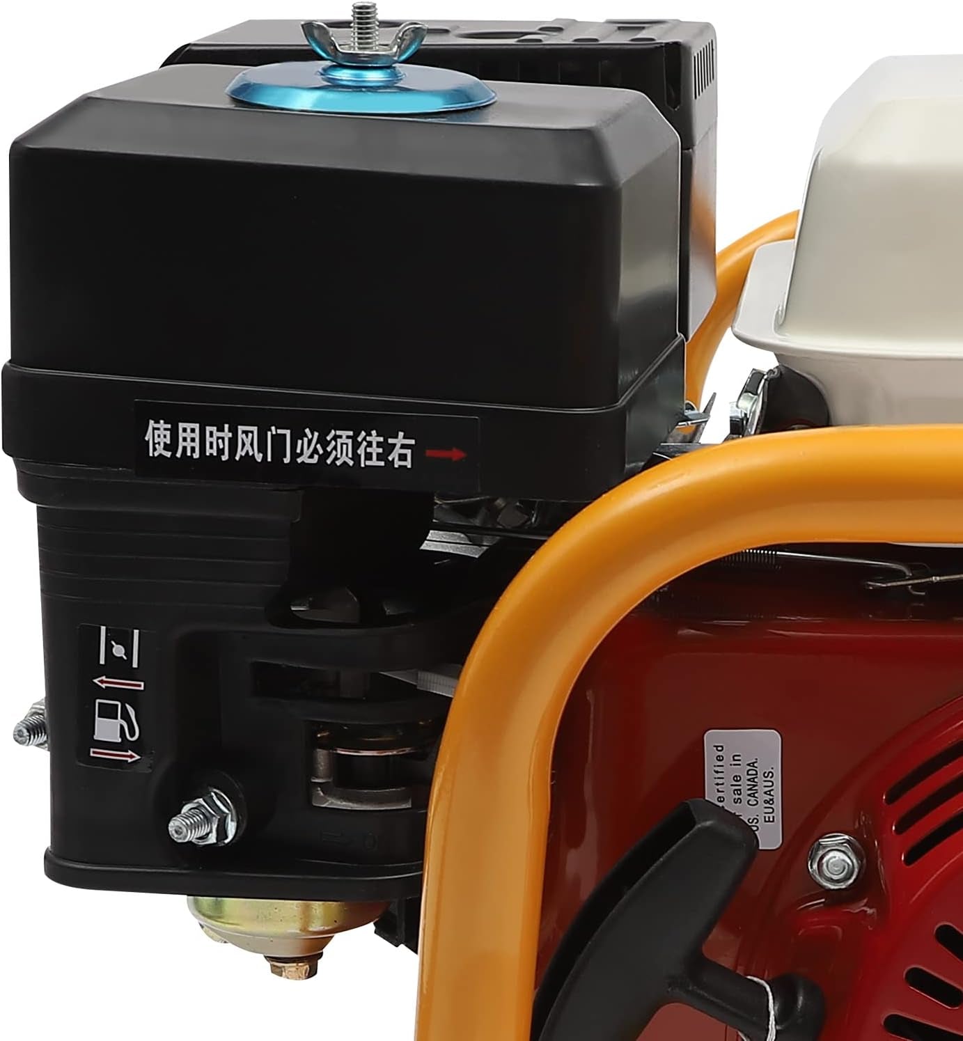 Concrete Vibrator, 7.5HP 4 Stroke Gas Powered Concrete Vibrating Tool 3600R/Min Cordless Cement Mixer with 19.69Ft Shaft Rod for Highways Bridges Housing Construction