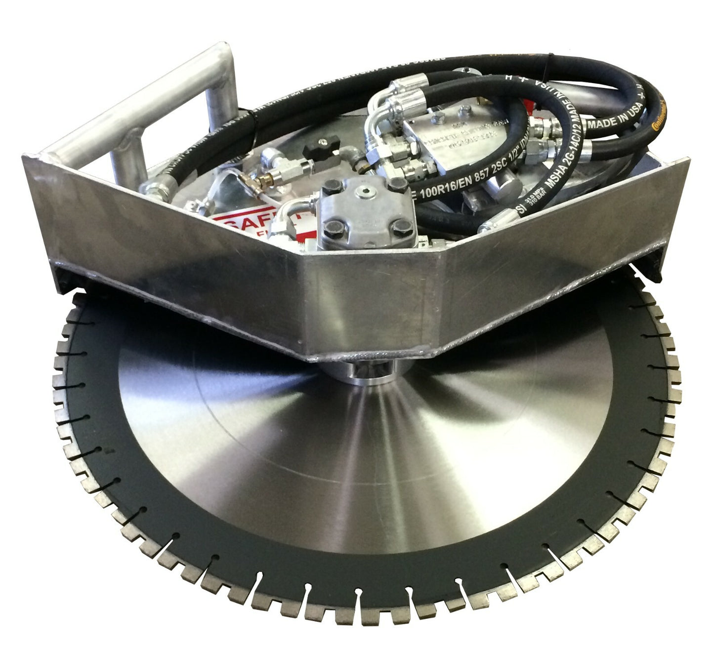 30" Concrete Cutting Hydraulic Angled 45 Degree Flush Combo Saw